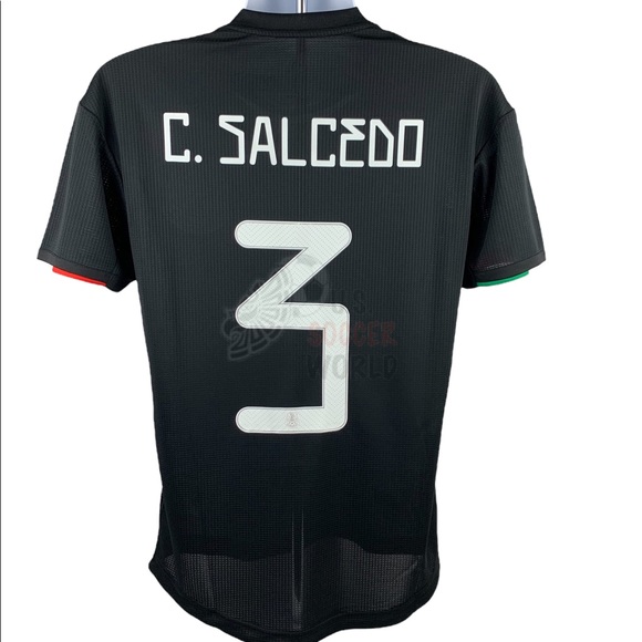 Carlos Salcedo #3 Mexico Home Authentic Mens Soccer Jersey World Cup - Picture 8 of 12